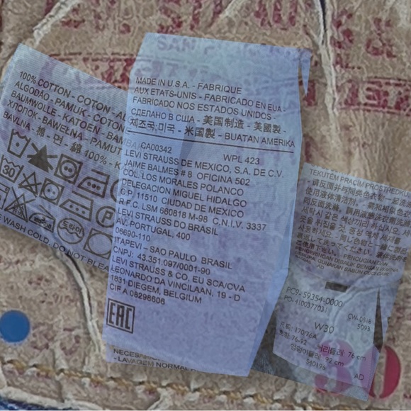 Levi’s Authorized Vintage 501 Straight Leg Jean Made In USA 59354-0000 - Picture 12 of 16